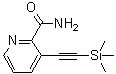 结构式 CAS# 499193-54-3, 3-[(三甲基硅烷基)乙炔基]-2-吡啶甲酰胺