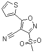 CAS#: 499771-08-3， 3-(Methylsulfonyl)-5-(2-Thienyl)-1,2-Oxazole-4-Carbonitrile