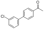 结构式 CAS# 5002-13-1, 1-(3'-氯-联苯-4-基)-乙酮