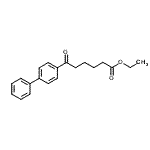 结构式 CAS# 5002-15-3, 乙基6-(4-联苯基)-6-氧代己酸酯