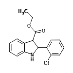 CAS#: 500592-32-5， Ethyl 2-(2-Chlorophenyl)-3-Indolinecarboxylate