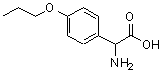 structure of CAS# 500695-51-2, Amino(4-Propoxyphenyl)Acetic Acid