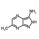 CAS#: 500869-45-4， 6-Methyl-2H-Pyrazolo[3,4-b]Pyrazin-3-Amine