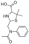 structure of CAS# 501-34-8, Penilloic Acid;5,5-Dimethyl-2-[[(2-Phenylacetyl)Amino]Methyl]Thiazolidine-4-Carboxylic Acid;5,5-Dimethyl-2-[[(1-Oxo-2-Phenylethyl)Amino]Methyl]-4-Thiazolidinecarboxylic Acid;5,5-Dimethyl-2-[(2-Phenylethanoylamino)Methyl]-1,3-Thiazolidine-4-Carboxylic Acid
