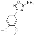 结构式 CAS# 501325-88-8, 3-(3,4-二甲氧基-苯基)-异恶唑-5-基胺