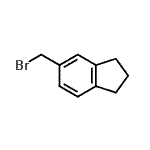 structure of CAS# 501649-52-1, 5-(Bromomethyl)Indane;5-BROMOMETHYL-INDAN;NSC317015