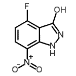 CAS#: 501650-69-7， 4-Fluoro-7-Nitro-1H-Indazol-3-Ol