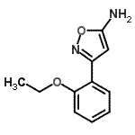 structure of CAS# 501902-15-4, 3-(2-Ethoxyphenyl)-1,2-Oxazol-5-Amine;3-(2-ethoxyphenyl)isoxazol-5-amine;5-Amino-3-(2-ethoxyphenyl)isoxazole;5-isoxazolamine, 3-(2-ethoxyphenyl)