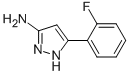 结构式 CAS# 502132-86-7, 3-氨基-5-(2-氟苯基)-1H-吡唑