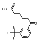 结构式 CAS# 502651-11-8, 6-氧代-6-[3-(三氟甲基)苯基]己酸