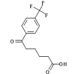 structure of CAS# 502651-38-9, 6-Oxo-6-[4-(Trifluoromethyl)Phenyl]Hexanoic Acid;6-Oxo-6-(4-trifluoromethylphenyl)hexanoic acid