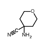 结构式 CAS# 50289-12-8, 4-氨基四氢-2H-吡喃-4-甲腈