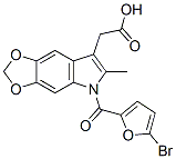 CAS#: 50332-07-5， 5-(5-Bromo-2-Furoyl)-6-Methyl-5H-1,3-Dioxolo[4,5-f]Indole-7-Acetic Acid