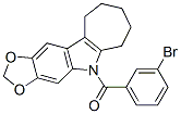 CAS#: 50332-34-8， 5,6,7,8,9,10-Hexahydro-5-(3-Bromobenzoyl)Cyclohepta[b]-1,3-Dioxolo[4,5-f]Indole