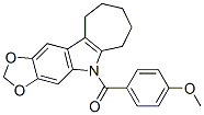 CAS#: 50332-37-1， 5,6,7,8,9,10-Hexahydro-5-(p-Anisoyl)Cyclohepta[b]-1,3-Dioxolo[4,5-f]Indole