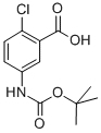结构式 CAS# 503555-96-2, N-叔丁氧羰基-5-氨基-2-氯苯甲酸