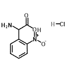 CAS#: 50357-25-0, Amino(2-Nitrophenyl)Acetic Acid Hydrochloride (1:1)