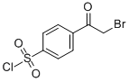 structure of CAS# 5038-59-5, 4-(2-Bromoacetyl)Benzenesulfonyl Chloride;4-(2-BROMOACETYL)BENZENESULFONYL CHLORIDE