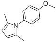 structure of CAS# 5044-27-9, 1-(4-Methoxyphenyl)-2,5-Dimethylpyrrole;1-(4-Methoxyphenyl)-2,5-Dimethyl-1H-Pyrrole;1-(4-METHOXYPHENYL)-2,5-DIMETHYLPYRROLE