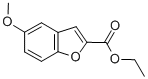 structure of CAS# 50551-56-9, 5-Methoxybenzofuran-2-Carboxylic Acid, Ethyl Ester;Ethyl 5-Methoxybenzofuran-2-Carboxylate;5-Methoxy-2-Benzofurancarboxylic Acid Ethyl Ester;5-Methoxybenzofuran-2-Carboxylic Acid Ethyl Ester