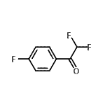 structure of CAS# 50562-06-6, 2,2-Difluoro-1-(4-Fluorophenyl)Ethanone;2,2-difluoro-1-(4-fluorophenyl)ethanone