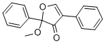structure of CAS# 50632-57-0, 2-Methoxy-2,4-Diphenyl-3(2H)-Furanone;2-Methoxy-2,4-Di(Phenyl)-3-Furanone;2-Mdpf;2-Methoxy-2,4-Diphenyl-3(2H)-Furanone