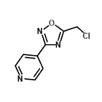 结构式 CAS# 50737-35-4, 4-[5-(氯甲基)-1,2,4-恶二唑-3-基]吡啶