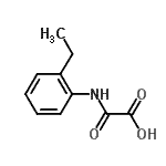 结构式 CAS# 50740-38-0, [(2-乙基苯基)氨基](氧代)乙酸