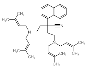 CAS#: 50765-82-7， alpha,alpha-Bis[2-[Bis(3-Methyl-2-Butenyl)Amino]Ethyl]-1-Naphthaleneacetonitrile