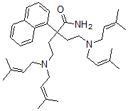 CAS#: 50765-97-4， alpha,alpha-Bis[2-[Bis(3-Methyl-2-Butenyl)Amino]Ethyl]-1-Naphthaleneacetamide