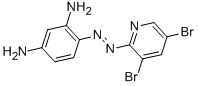 structure of CAS# 50768-79-1, 4-(3,5-Dibromo-2-Pyridylazo)-1,3-Phenylenediamine;4-(3,5-Dibromo-2-Pyridylazo)-1,3-Phenylenediamine [For Colorimetric Analysis Of Co, Cd];4-(3,5-DIBROMO-2-PYRIDYLAZO)-M-PHENYLENEDIAMINE [FOR COLORIMETRIC ANALYSIS OF CO, CD];4-(3,5-DIBROMO-2-PYRIDYLAZO)-1,3-PHENYLENEDIAMINE