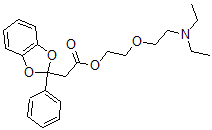 CAS#: 50836-16-3， 2-(2-Diethylaminoethoxy)Ethyl 2-Phenyl-1,3-Benzodioxole-2-Acetate