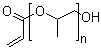 structure of CAS# 50858-51-0, Poly(Propylene Glycol) Acrylate;[(1R)-2-Hydroxy-1-Methyl-Ethyl] Prop-2-Enoate;Prop-2-Enoic Acid [(1R)-2-Hydroxy-1-Methylethyl] Ester;Acrylic Acid [(1R)-2-Hydroxy-1-Methyl-Ethyl] Ester