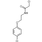 structure of CAS# 50911-69-8, 2-Chloro-N-[2-(4-Chlorophenoxy)Ethyl]Acetamide;2-chloro-N-[2-(4-chlorophenoxy)ethyl]acetamide;acetamide, 2-chloro-N-[2-(4-chlorophenoxy)ethyl];MFCD08142391