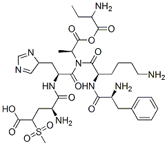 CAS#: 50913-82-1， gamma-(Methylsulphonyl)-L-alpha-Aminobutyryl-L-alpha-Glutamyl-L-Histidyl-3-Phenyl-L-Alanyl-D-Lysyl-L-Alanine