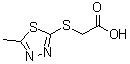结构式 CAS# 50918-26-8, [(5-甲基-1,3,4-噻二唑-2-基)硫基]乙酸