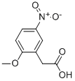 structure of CAS# 51073-04-2, 2-Methoxy-5-Nitro Benzene Acetic Acid