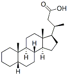 CAS 登录号：511-18-2， 24-去甲-5beta-胆烷-23-酸