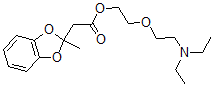 CAS 登录号：51140-23-9， 2-(2-二乙基氨基乙氧基)乙基 2-甲基-1,3-苯并二氧戊环-2-乙酸酯