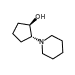 structure of CAS# 51217-01-7, (1R,2R)-2-(1-Piperidyl)Cyclopentan-1-Ol;(1R,2R)-2-piperidin-1-ylcyclopentanol;(1R,2R)-2-piperidylcyclopentan-1-ol;MFCD11520521