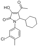 CAS#: 512177-18-3， 4-Acetyl-1-(3-Chloro-4-Methylphenyl)-5-Cyclohexyl-1,5-Dihydro-3-Hydroxy-2H-Pyrrol-2-One