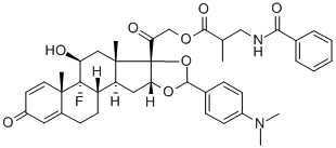 CAS#: 51241-99-7， 21-[3-(Benzoylamino)-2-Methyl-1-Oxopropoxy]-16,17-[[[4-(Dimethylamino)Phenyl]Methylene]Bis(Oxy)]-9-Fluoro-11-Hydroxypregna-1,4-Diene-3,20-Dione