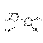 CAS#: 512811-93-7， 5-(1,5-Dimethyl-1H-Pyrazol-3-Yl)-4-Ethyl-2,4-Dihydro-3H-1,2,4-Triazole-3-Thione