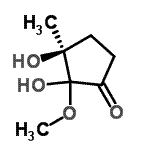 CAS#: 514213-33-3， (3S)-2,3-Dihydroxy-2-Methoxy-3-Methylcyclopentanone