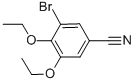 structure of CAS# 514856-13-4, 3-Bromo-4,5-Diethoxy-Benzonitrile;3-BROMO-4,5-DIETHOXY-BENZONITRILE