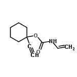 CAS 登录号：51575-93-0， 1-乙炔基环己基乙烯基氨基甲酸酯