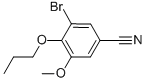 structure of CAS# 515848-04-1, 3-Bromo-5-Methoxy-4-Propoxybenzonitrile;3-Bromo-5-Methoxy-4-N-Propoxybenzonitrile;3-BROMO-5-METHOXY-4-PROPOXYBENZONITRILE