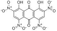 结构式 CAS# 517-92-0, 1,8-二羟基-2,4,5,7-四硝基蒽醌