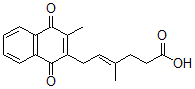 CAS#: 51732-61-7， 2-Methyl-3-(5'-carboxy-3'-methyl-2'-pentenyl)-1,4-naphthoquinone