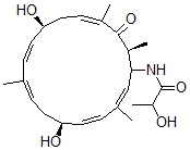 CAS#: 51741-82-3， N-[(1R,2E,4E,6S,8E,10E,12S,14E,17S)-6,12-Dihydroxy-3,9,15,17-Tetramethyl-16-Oxocycloheptadeca-2,4,8,10,14-Pentene-1-Yl]-2-Hydroxypropanamide
